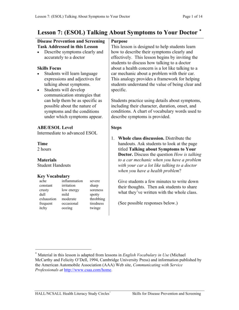 lesson-7-esol-talking-about-symptoms-to-your-doctor