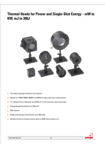 Thermal Heads for Power and Single