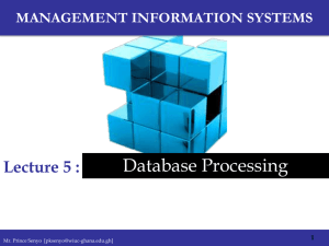 Database Processing