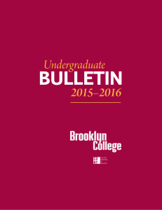 Undergraduate 2015–2016 - Brooklyn College