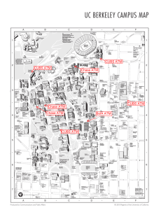 UC BERKELEY CAMPUS MAP - University of California, Berkeley