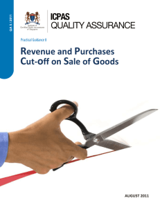 Cut-off on Sale of Goods Revenue and Purchases