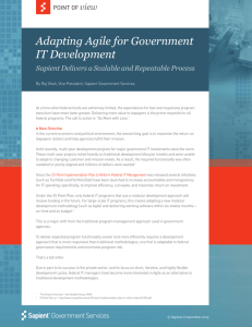 Adapting Agile for Government IT Development