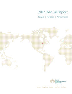 2014 Annual Report - Canada Pension Plan Investment Board
