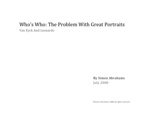 Who's Who: The Problem With Great Portraits - EPPH