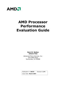 AMD Processor Performance Evaluation Guide