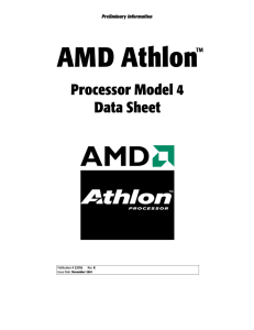 AMD Athlon Processor Model 4 Data Sheet