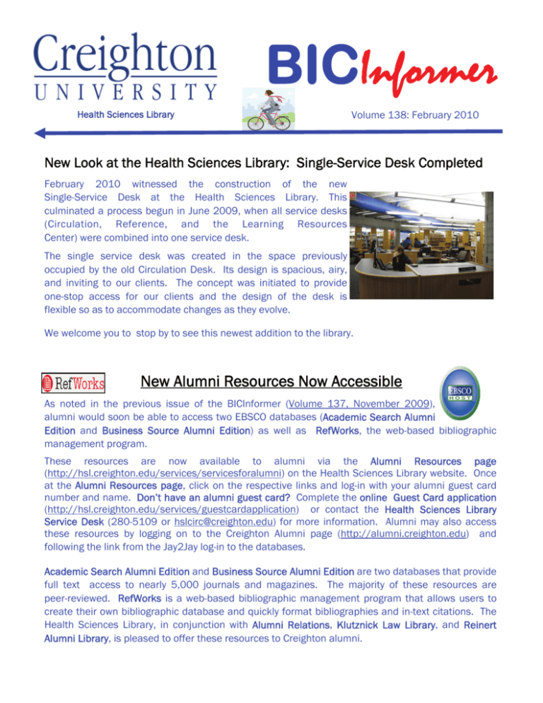 February 2010 Creighton University