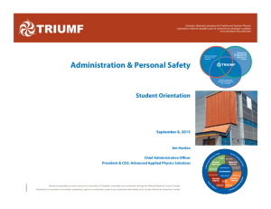 Administration & Personal Safety