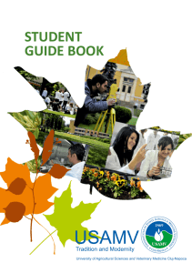 student guide book - USAMV Cluj