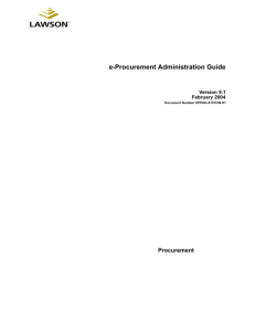 e-Procurement Administration Guide