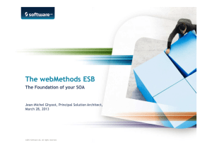 The webMethods ESB