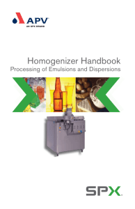 Homogenizer Handbook