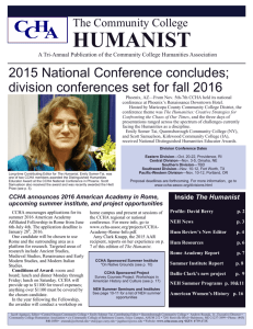 Winter 2016 - Community College Humanities Association
