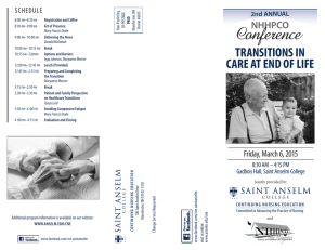 transitions in care at end of life