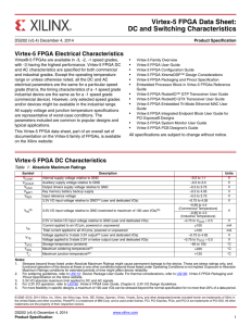 Virtex-5 FPGA Data Sheet