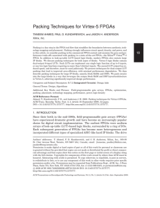 Packing Techniques for Virtex-5 FPGAs