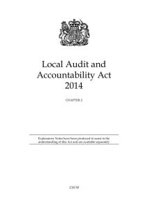 Local Audit and Accountability Act 2014