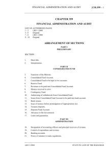 Financial Administration and Audit Act - Bahamas Laws On-Line