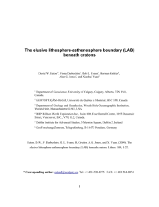 Elusive lithosphere-asthenosphere boundary beneath cratons