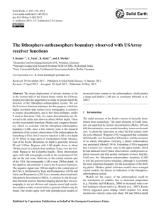 The lithosphere-asthenosphere boundary observed with USArray