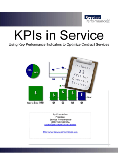 KPIs in Service - Service Performance