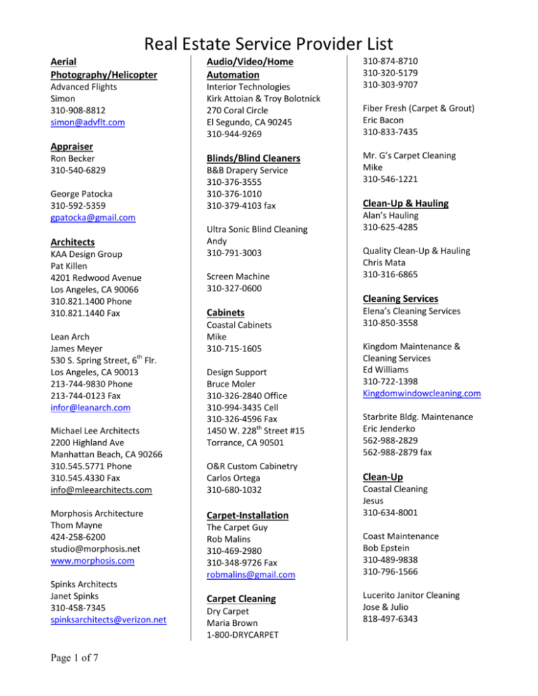 Qualified Home Services Provider