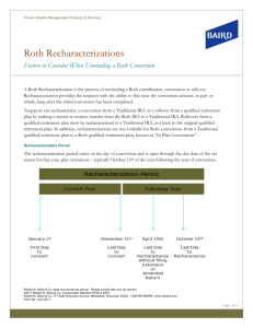 Roth Recharacterizations