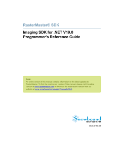 NET Platform v.19.0 Programmer's Reference Manual