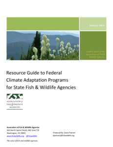 Resource Guide to Federal Climate Adaptation Programs for State