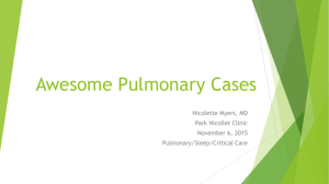 Pulmonary Cases