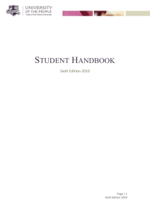 student handbook - University of the People