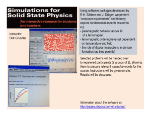 Using software packages developed by R.H. Silsbee and J. Dräger