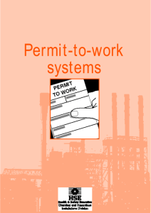 Permit to work systems