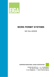 work permit systems - Linde Industrial Gases