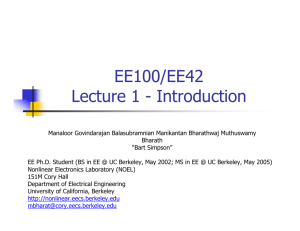 EE100Su06IntroLectur.. - EECS Instructional Support Group Home