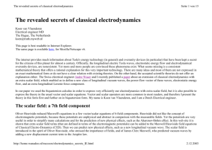 The revealed secrets of classical electrodynamics