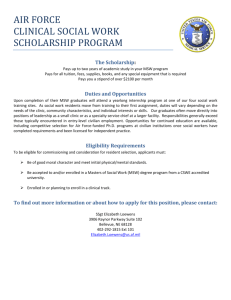 air force clinical social work scholarship program