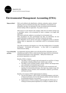 Environmental Management Accounting (EMA)