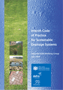 Interim Code of Practice for Sustainable Drainage Systems