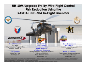 UH-60M Upgrade Fly-By-Wire Flight Control Risk Reduction Using