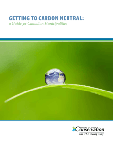Getting to Carbon Neutral - Toronto and Region Conservation