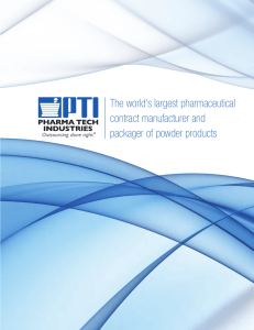 The world's largest pharmaceutical contract manufacturer and