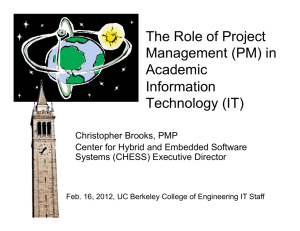 Project Management - Chess - Center for Hybrid and Embedded