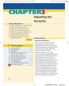 Chapter 3 Adjusting the Accounts