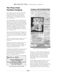 The Three Forks Furniture Company