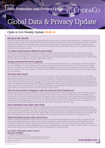 Global Data & Privacy Update