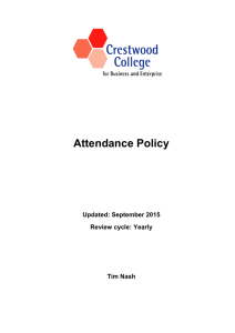 Attendance/Punctuality and Reporting Absence