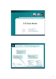 E-R Data Model