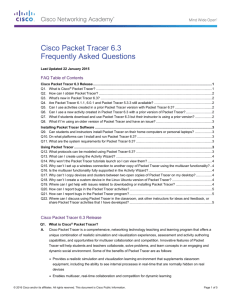 Cisco Packet Tracer 6 3 FAQs